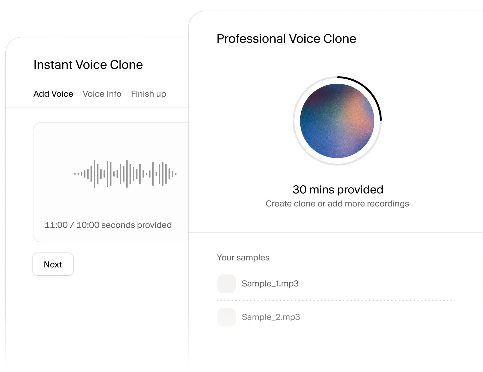 ElevenLabs voice cloning